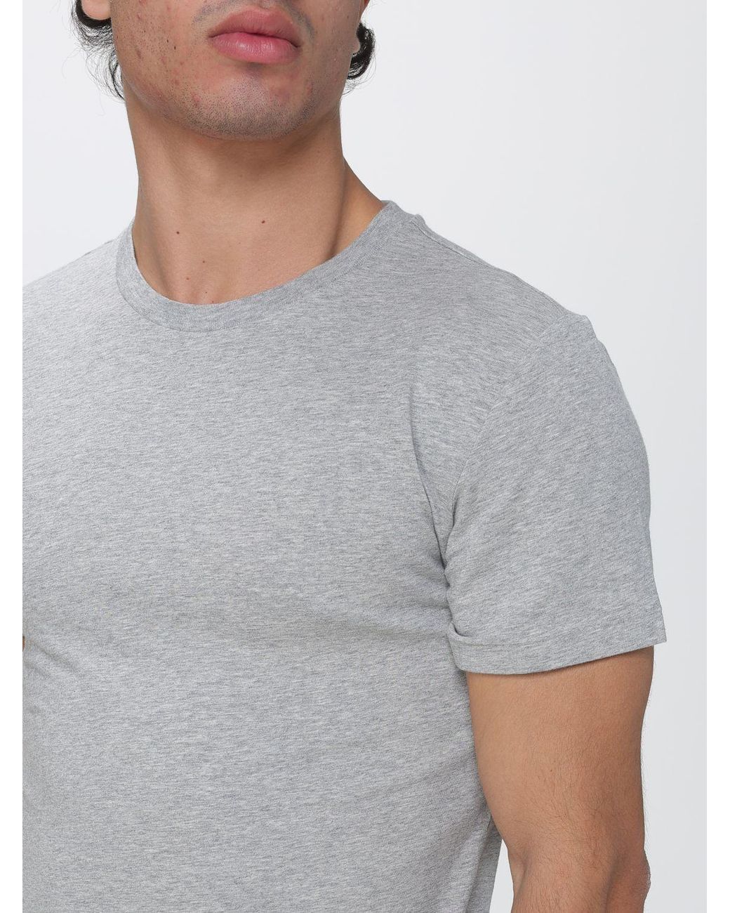 Polo Ralph Lauren Gray Set Of Two Stretch Cotton Crew-Neck T-Shirts for men