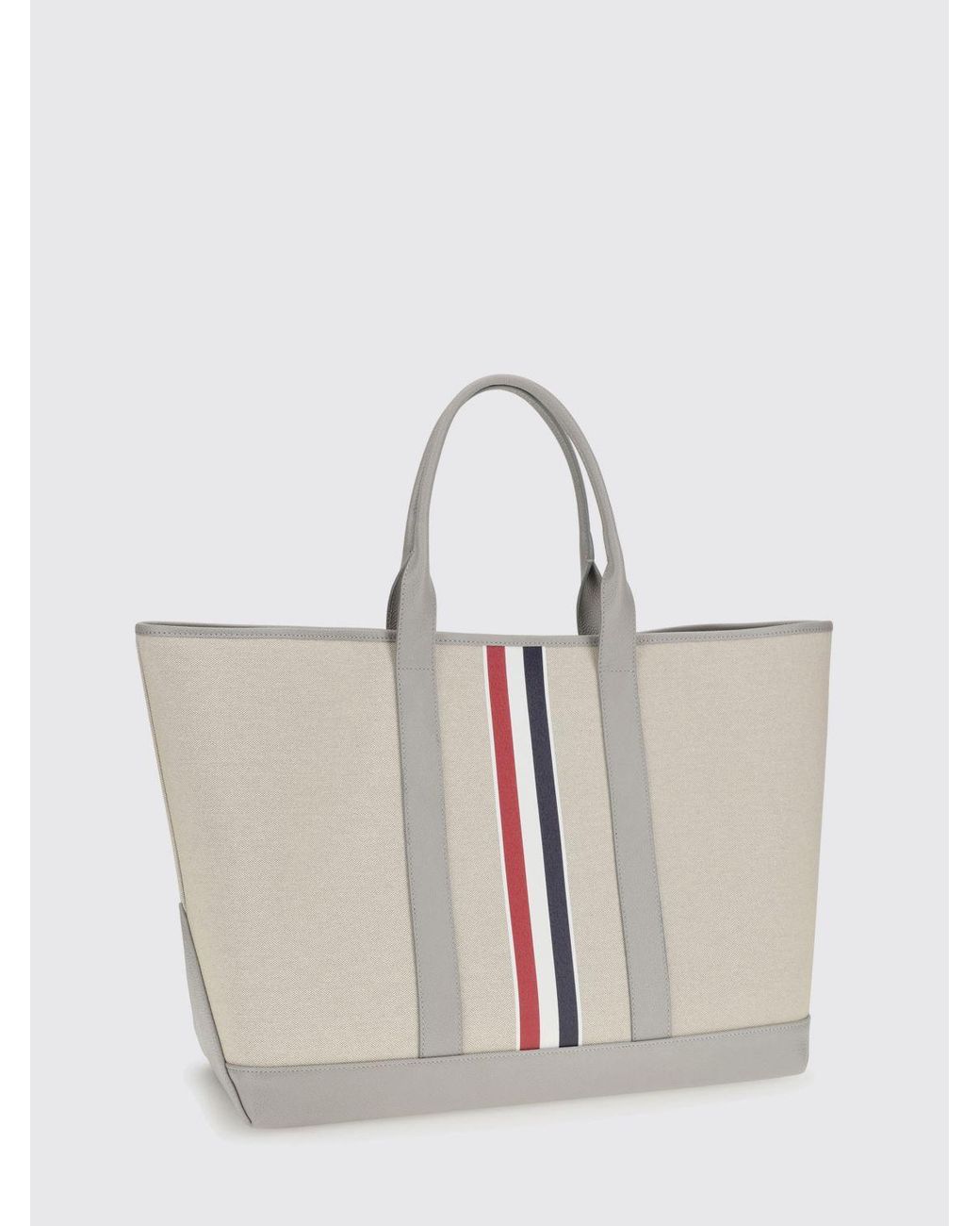 Thom Browne White Canvas Bag for men
