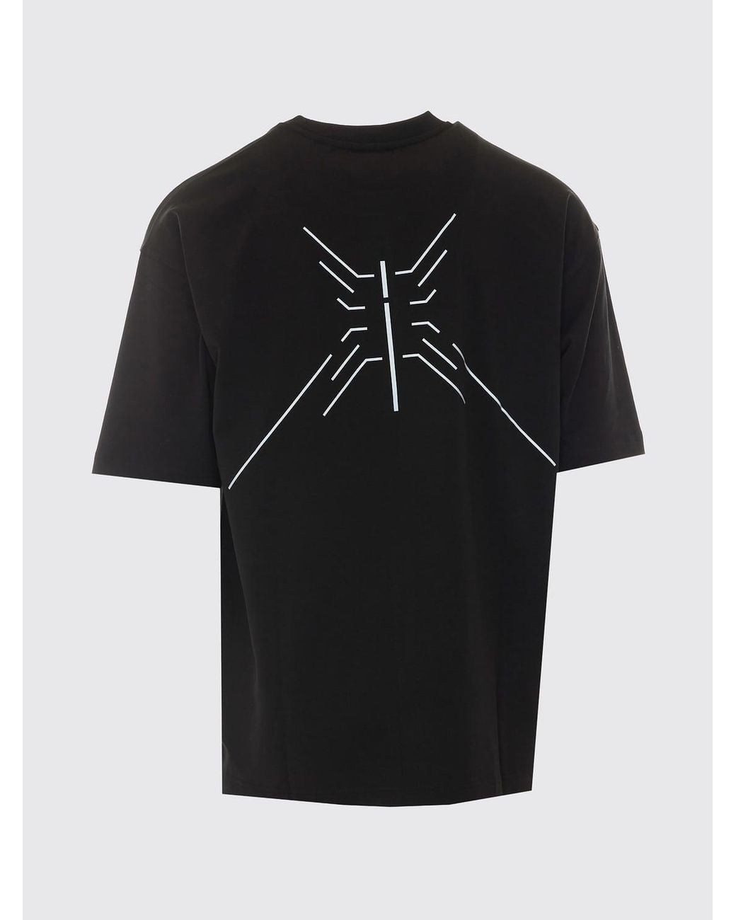 Thom Krom Black Relaxed Fit Cotton And Modal T-Shirt With Dropped Shoulders for men