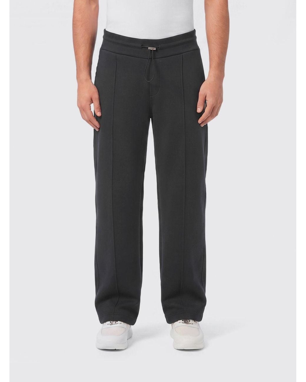 Billionaire Black Cotton Jogging Trousers for men