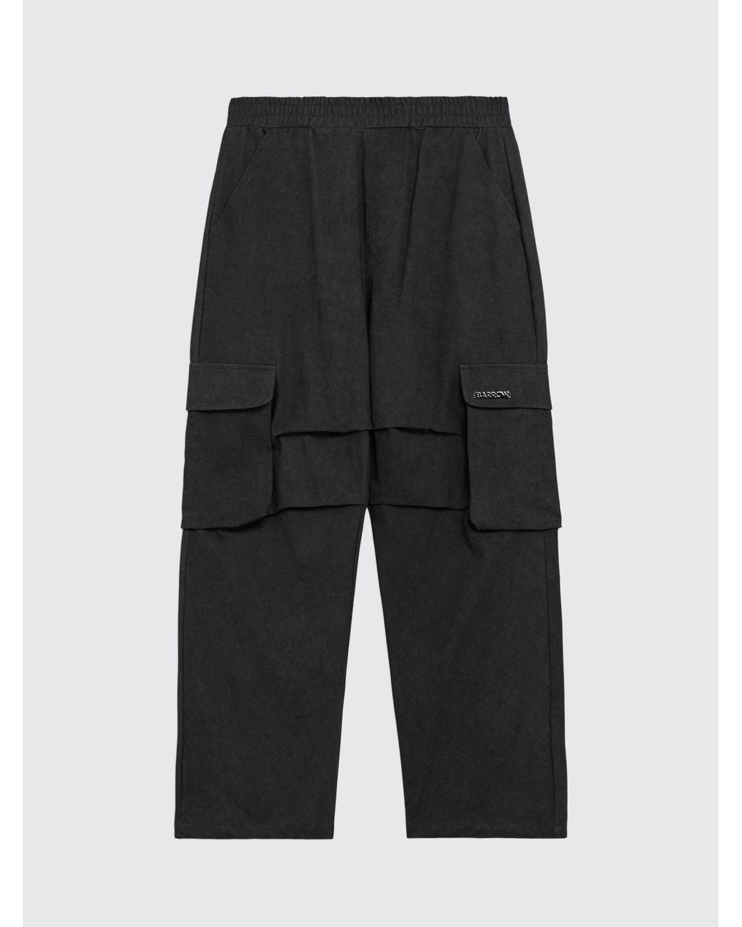 Barrow Black Cargo Trousers for men