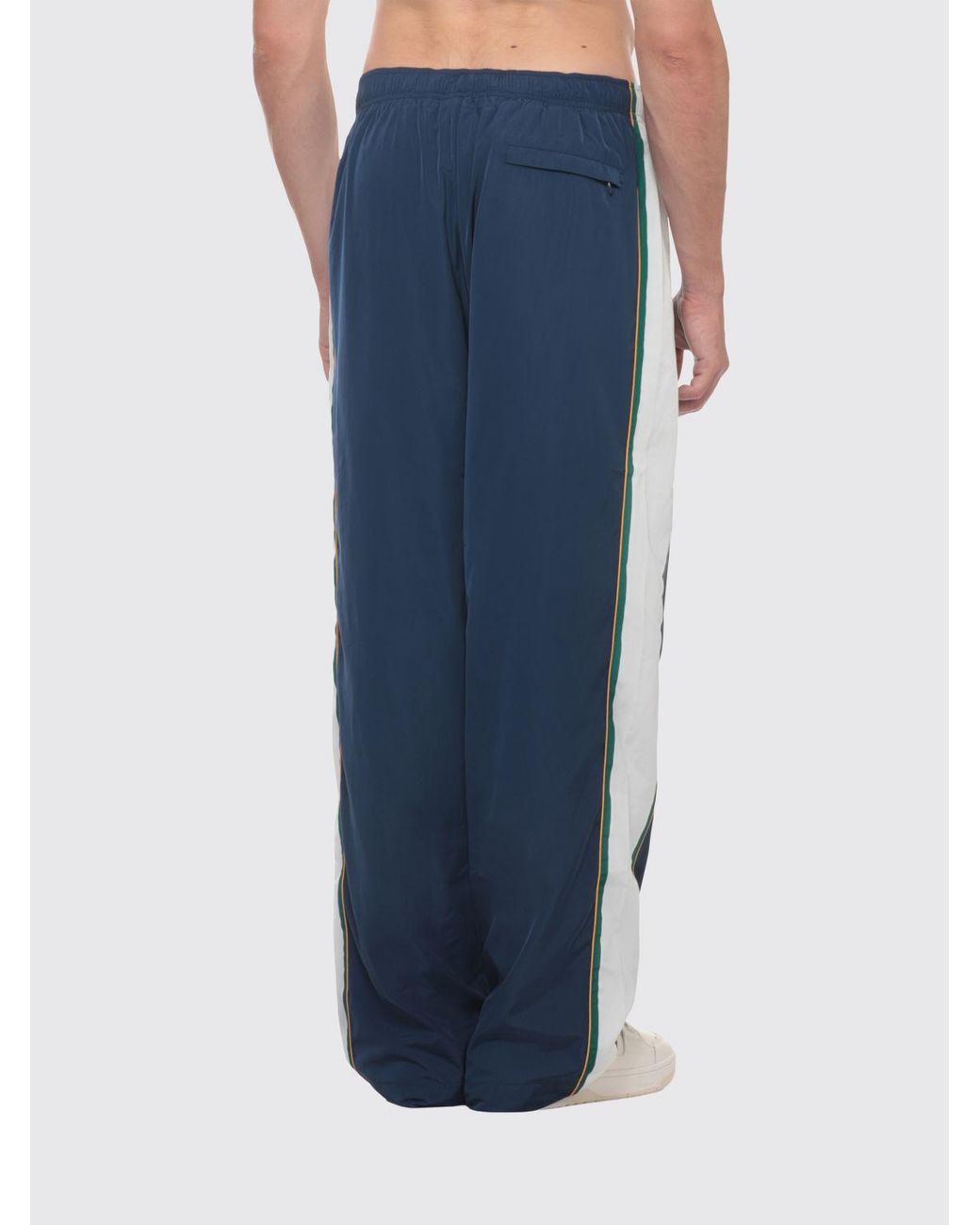 Casablanca Blue Straight-Leg Technical Fabric Track Trousers for men