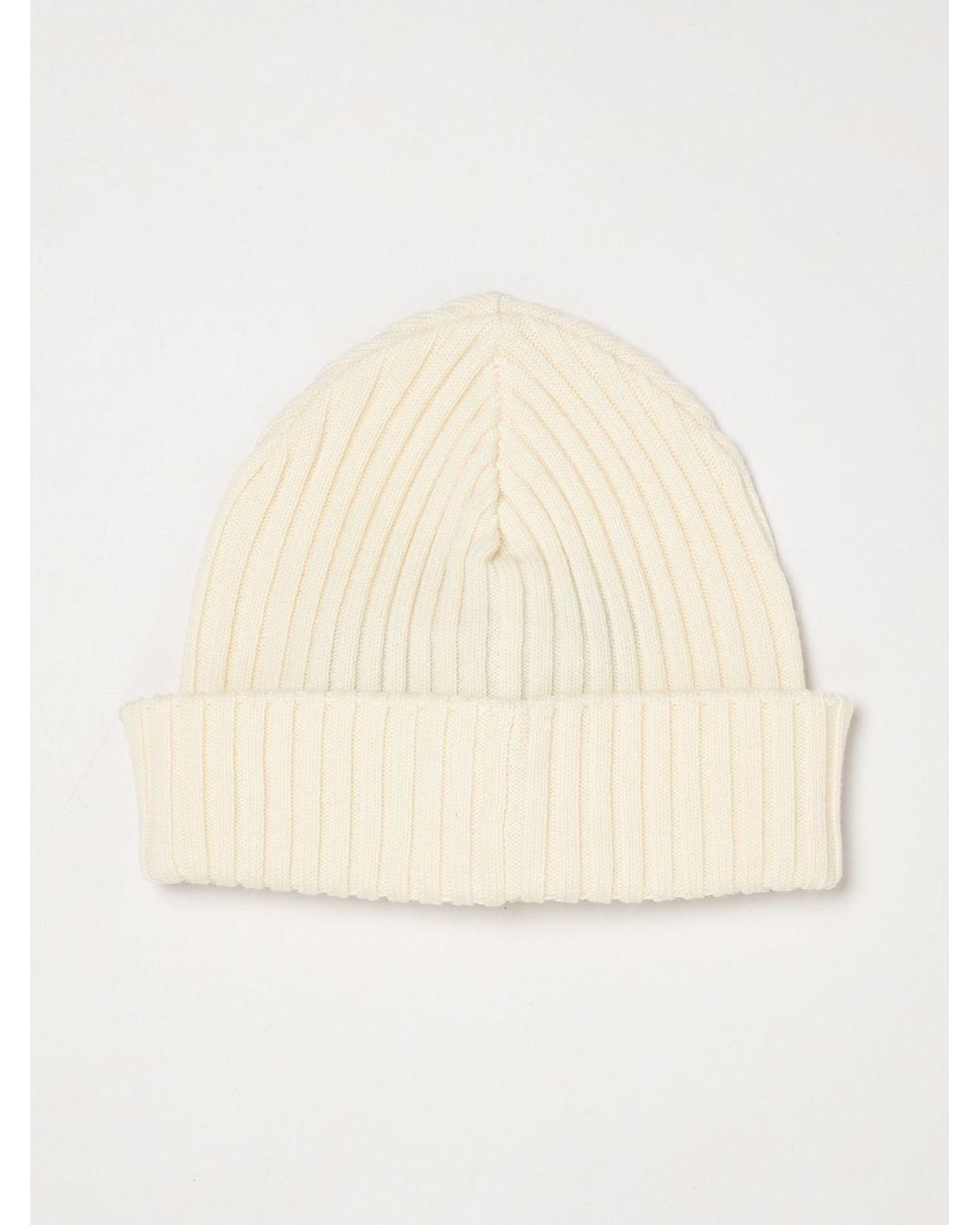 Paul & Shark Natural Paul &Amp Shark Solid Color Pure Wool Beanie Hat for men