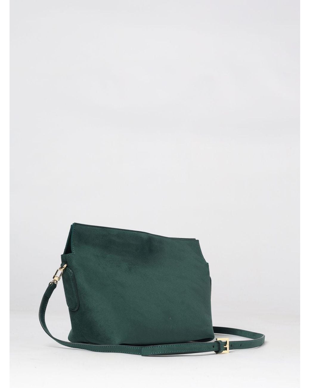 THEMOIRÈ Green ThemoirÈ Zoe Vegan Leather Clutch With Removable Strap And Pouch