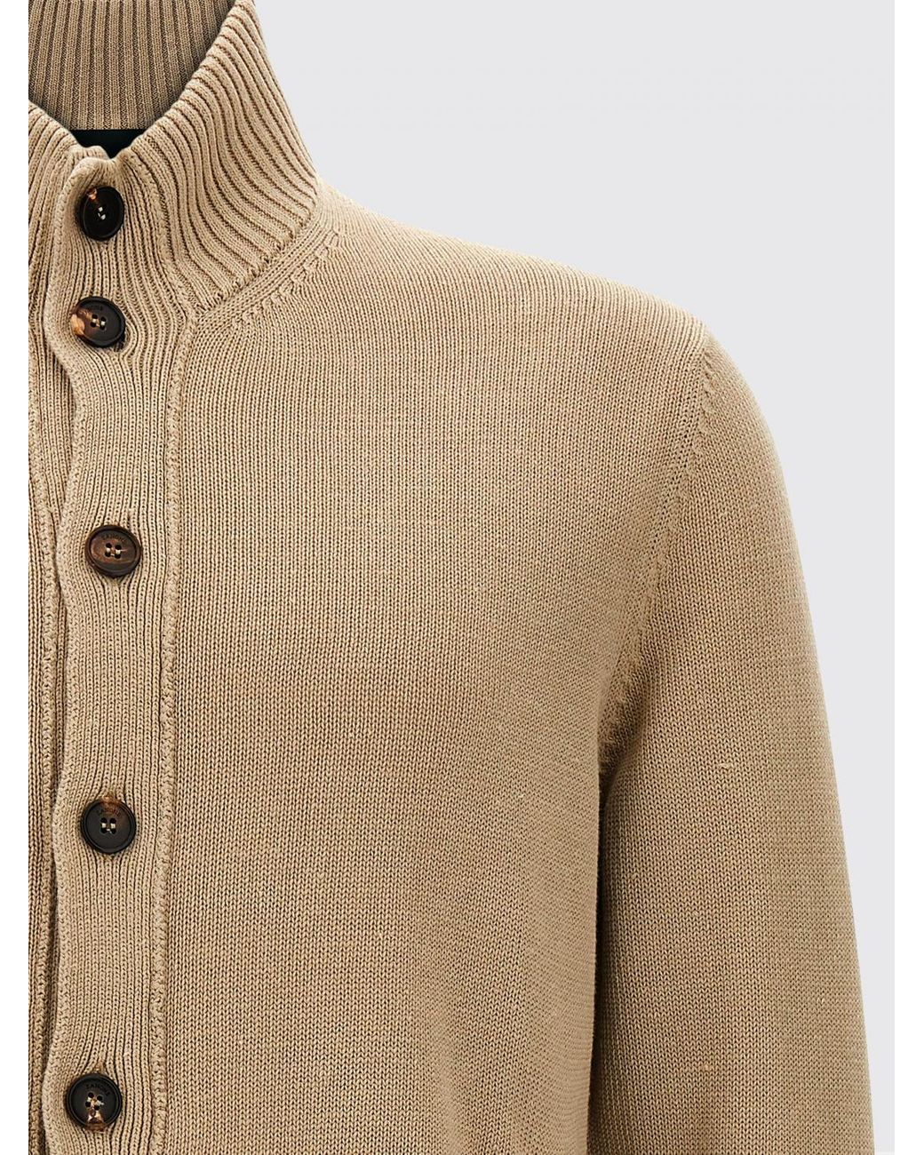 Zanone Natural Wool Turtleneck Sweater for men