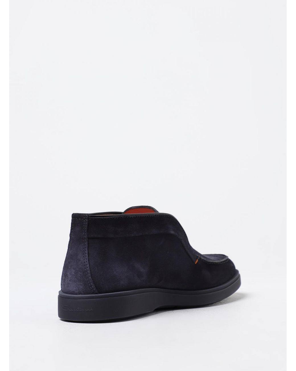 Santoni Blue Desert Boots for men
