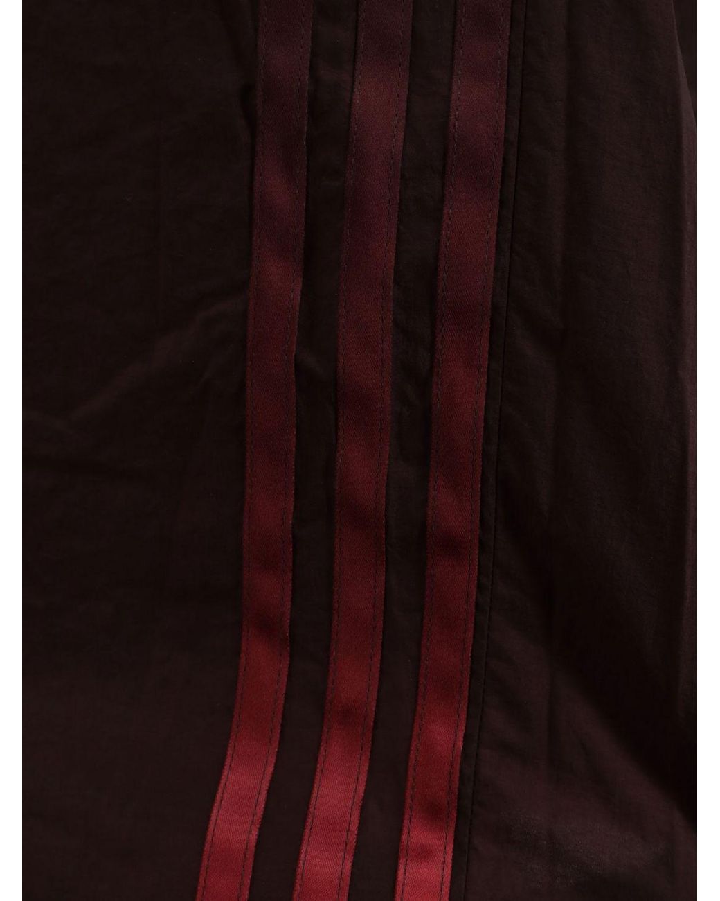 Y-3 Red Technical Fabric Jogging Trousers With 3 Stripes Logo for men