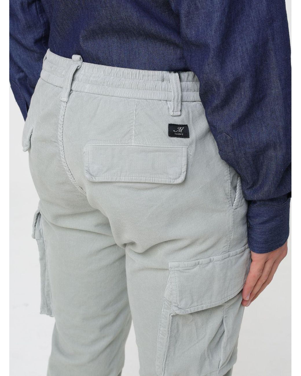 Mason's Blue Trousers for men