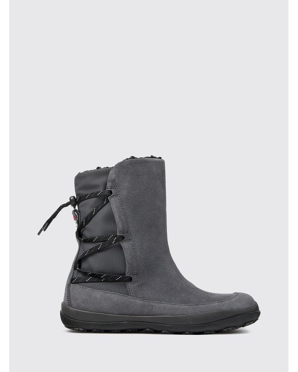 Camper Black Flat Ankle Boot