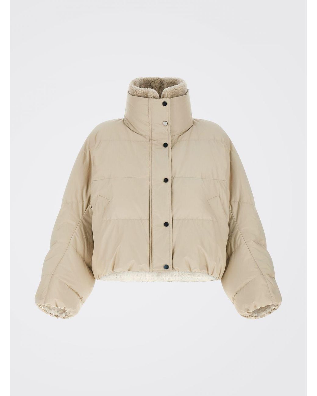 Brunello Cucinelli Natural Short Quilted Down Jacket
