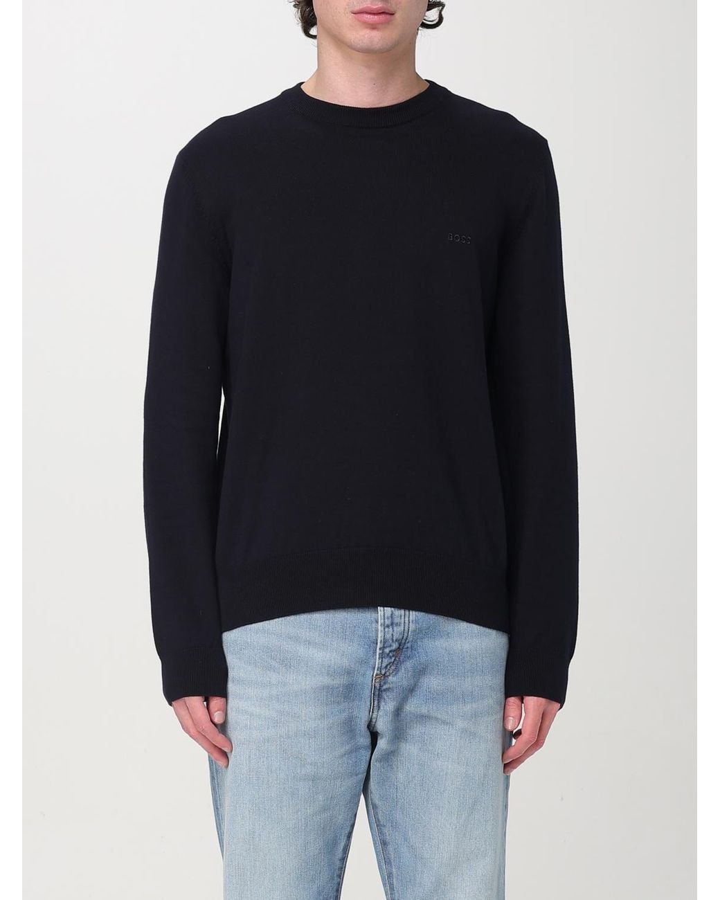 Maglia A Girocollo Basic di HUGO in Blue da Uomo
