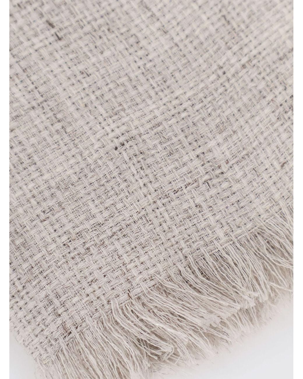 Brunello Cucinelli White Scarf for men