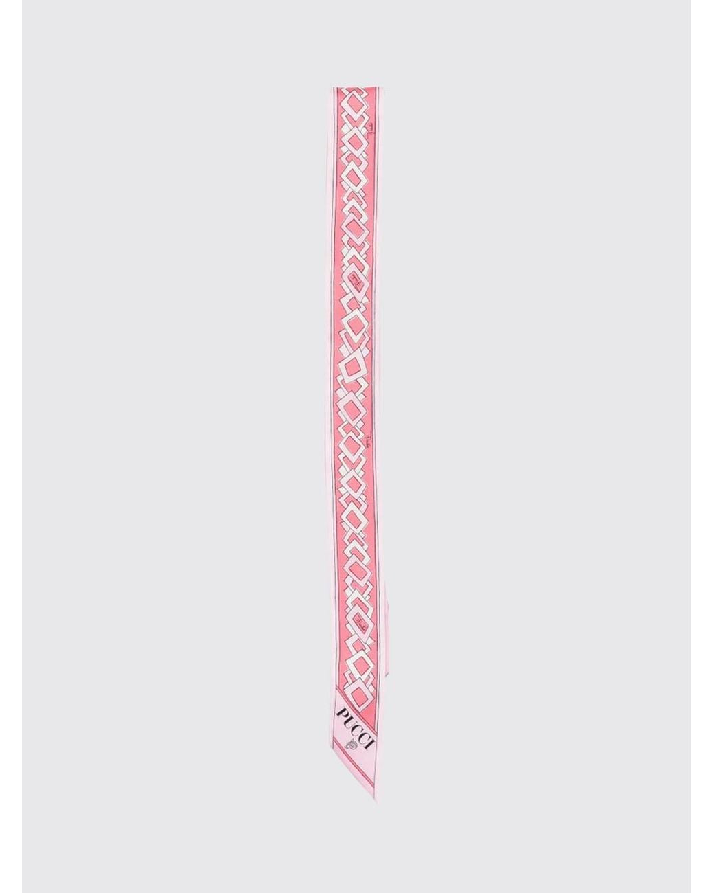 Emilio Pucci White Vintage Design Bandeau Foulard