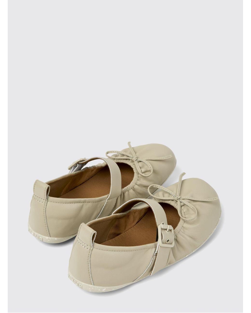 Camper Natural Wabi Mary Jane Flats
