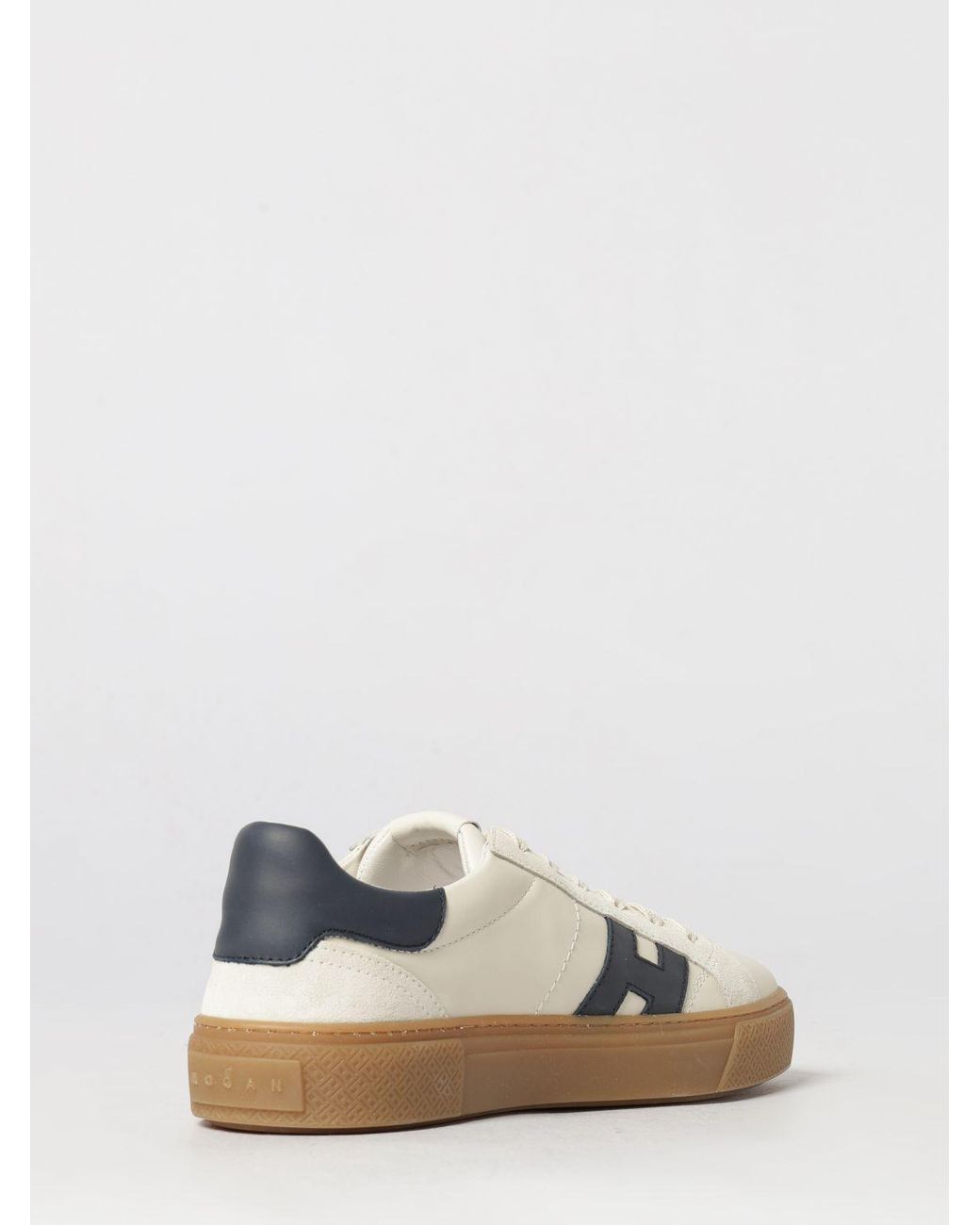 Hogan White Crosswind Low Top Sneakers for men
