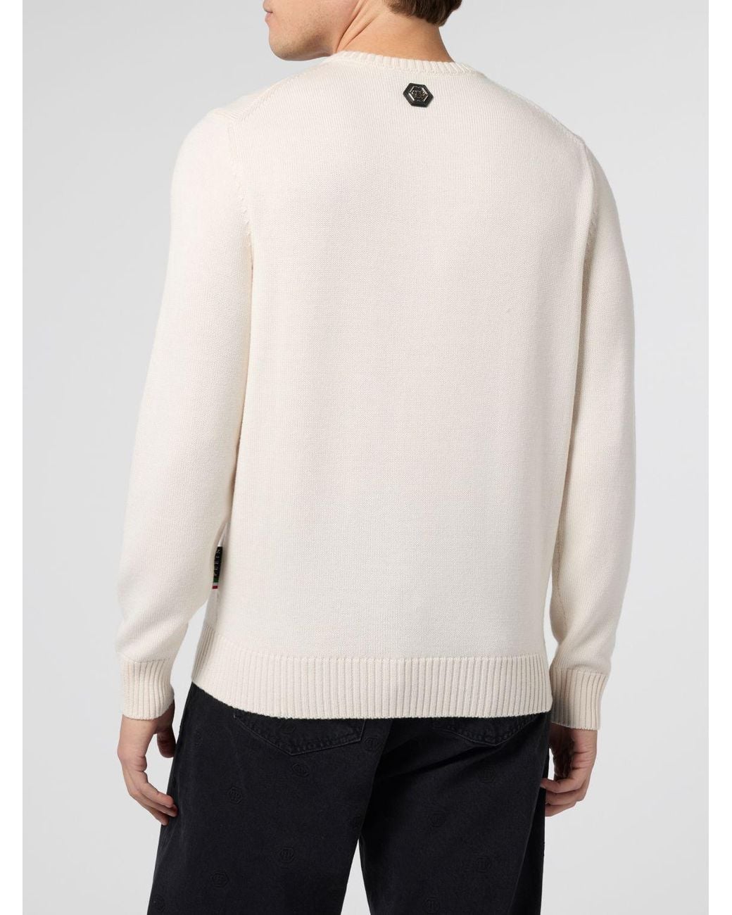 Philipp Plein Natural Sweater for men
