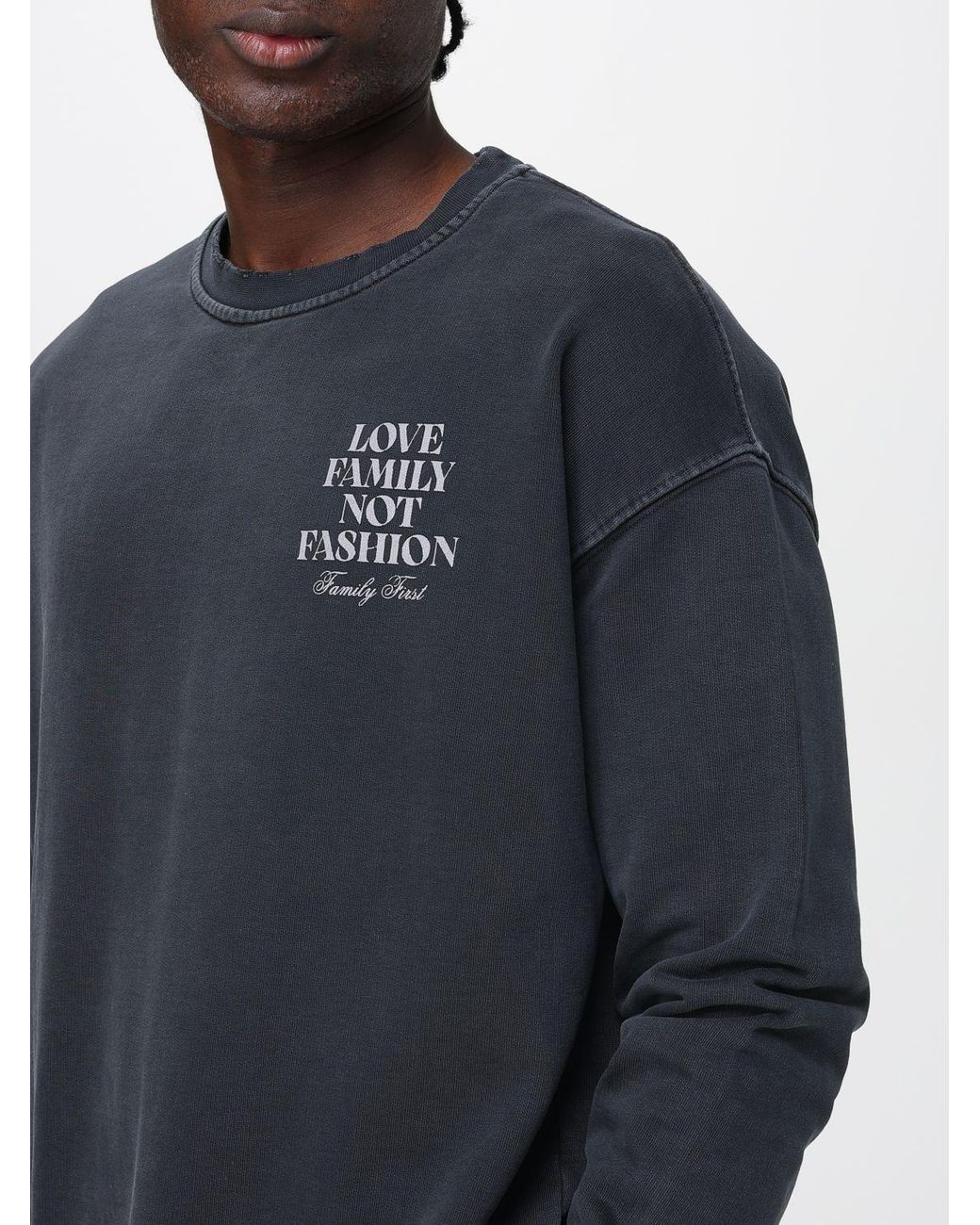 FAMILY FIRST Blue Sweatshirt for men