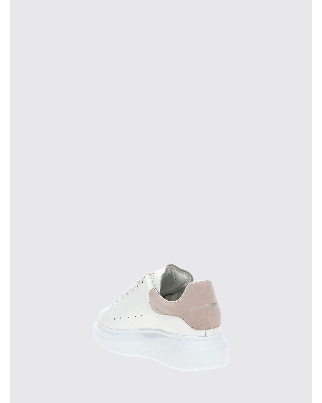 McQueen White Oversize Leather Sneakers