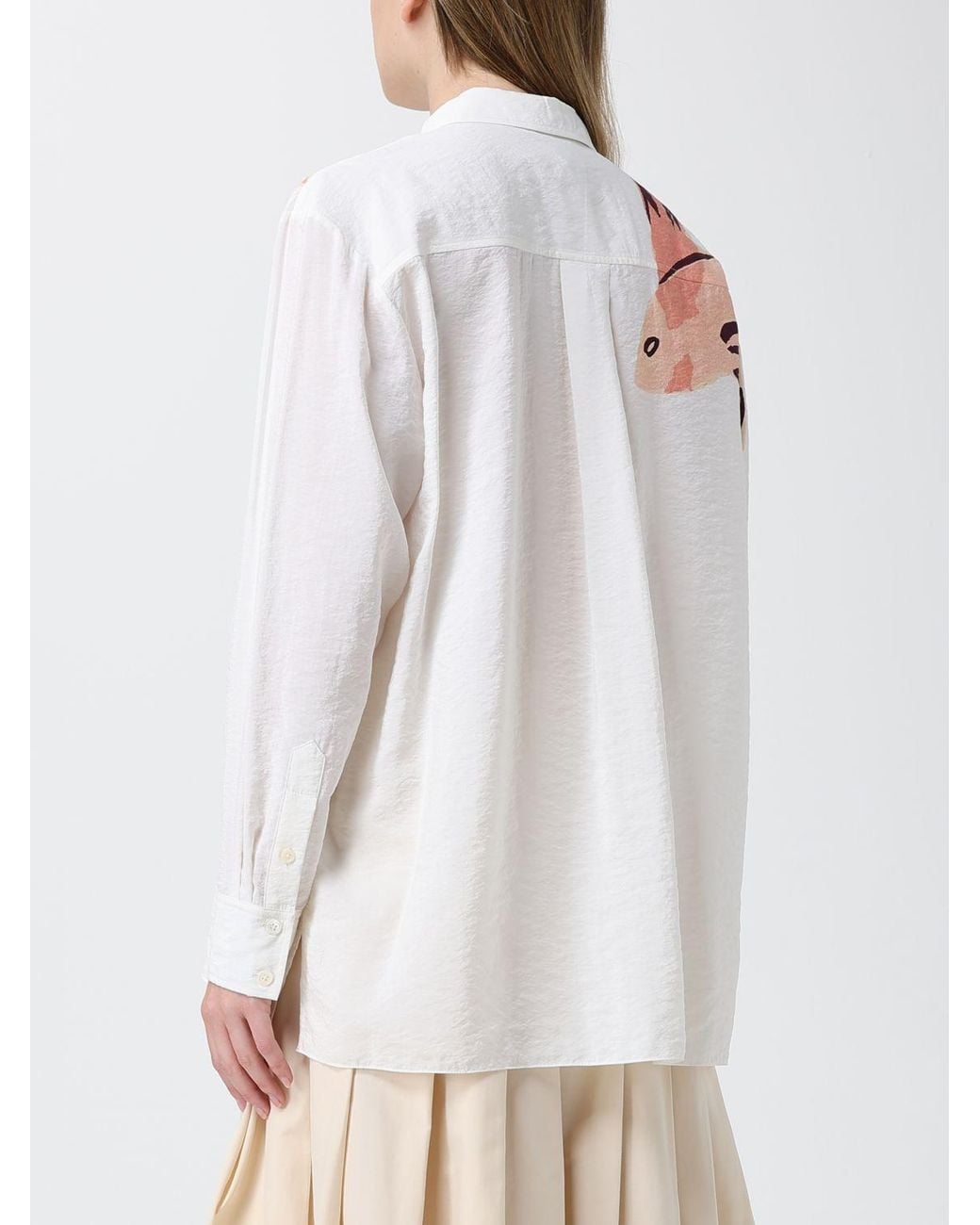 Paul Smith Gray Silk Blend Casual Shirt