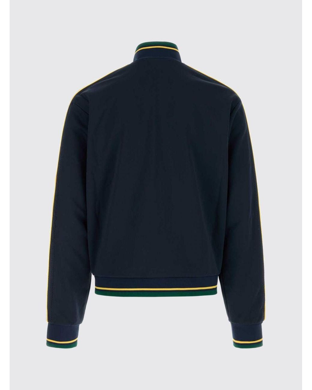 Casablanca Blue Zip-Up Cotton-Blend Track Jacket With High Neck And Logo for men