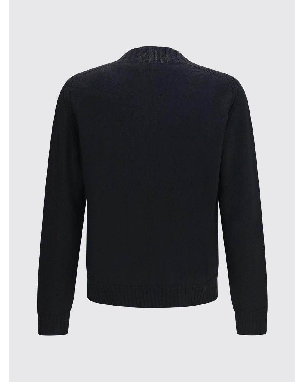Vivienne Westwood Blue Pure Wool Turtleneck Jumper With Orb Logo Embroidered On The Chest for men