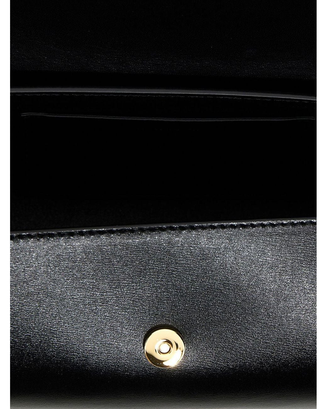 Jil Sander Black Small Cannolo Smooth Calfskin Leather Shoulder Bag