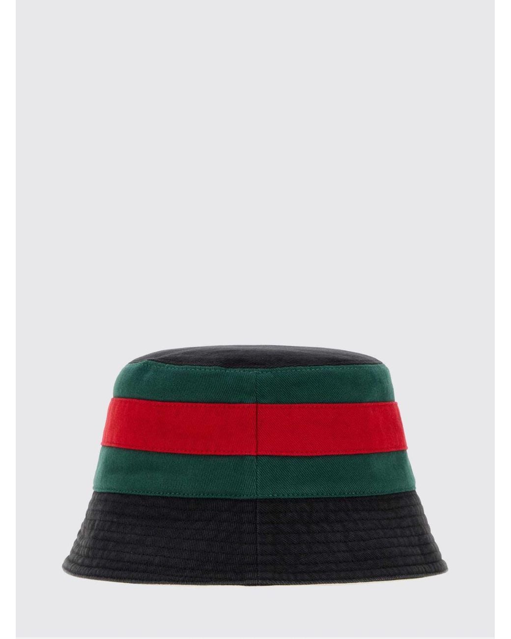 Gucci Bucket-Hat Aus Baumwolltwill Mit Webstreifen-Detail in Red für Herren