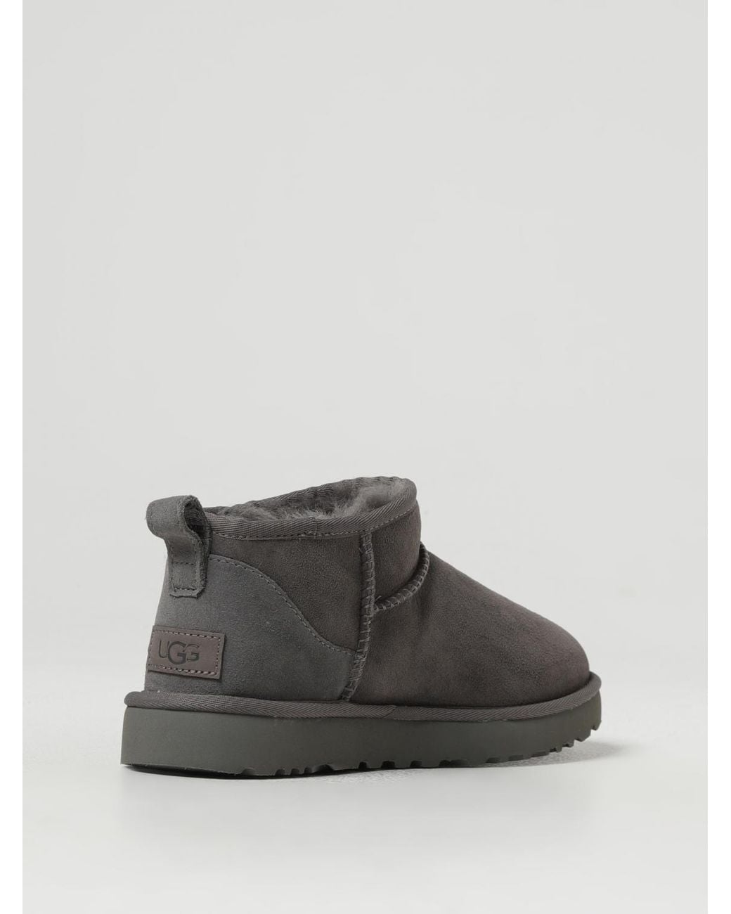 Ugg Gray Classic Ultra Mini Wildleder Stiefeletten