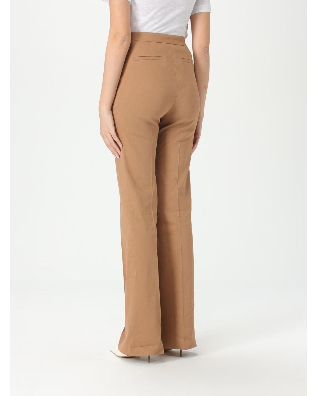 Pinko Natural Straight Leg Trousers