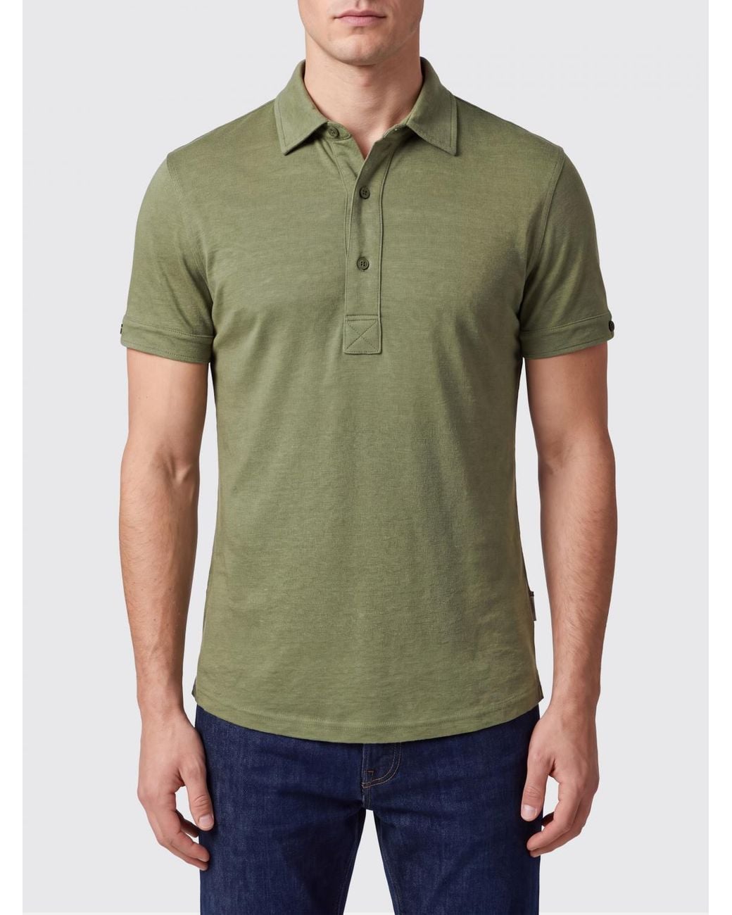 Orlebar Brown Green Slim Fit Polo for men