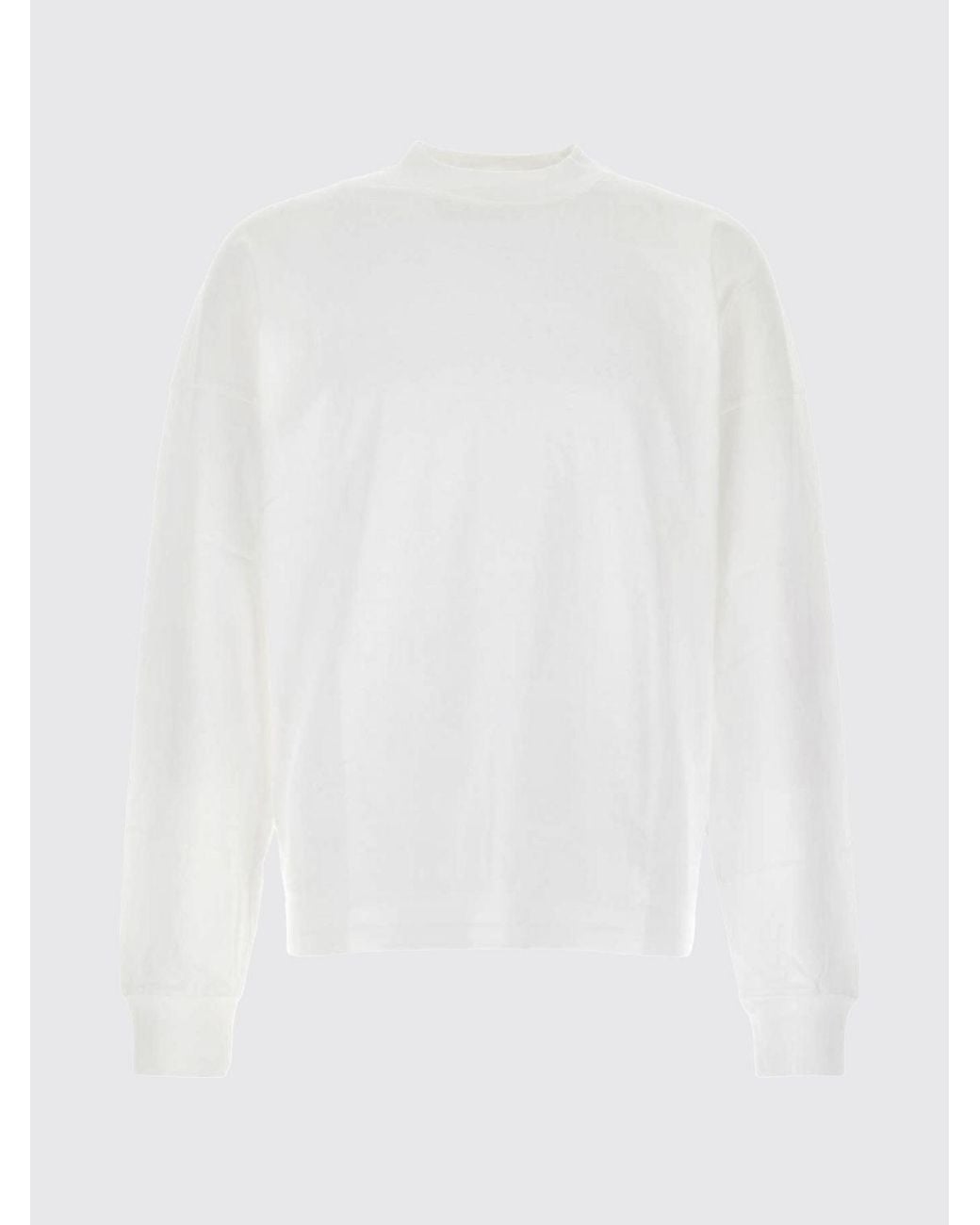 T-Shirt À Manches Longues En Coton Avec Col Montant The Row pour homme en coloris White
