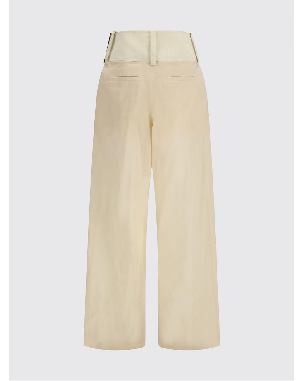 Sportmax Natural Ferito Wide Leg Trousers