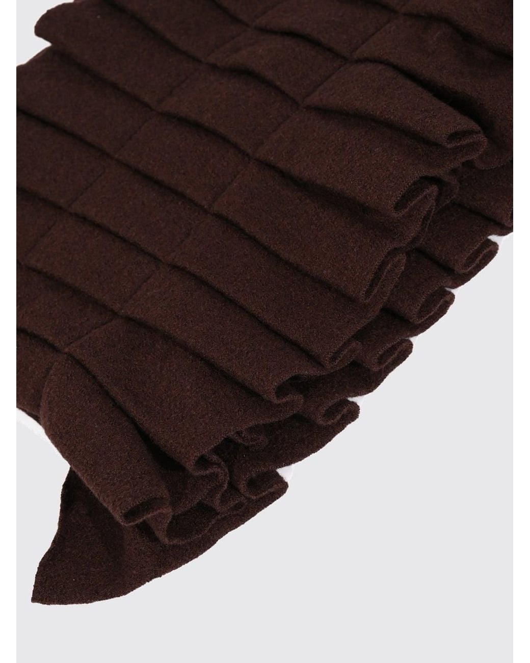 Liviana Conti Brown Contemporary Rectangular Scarf