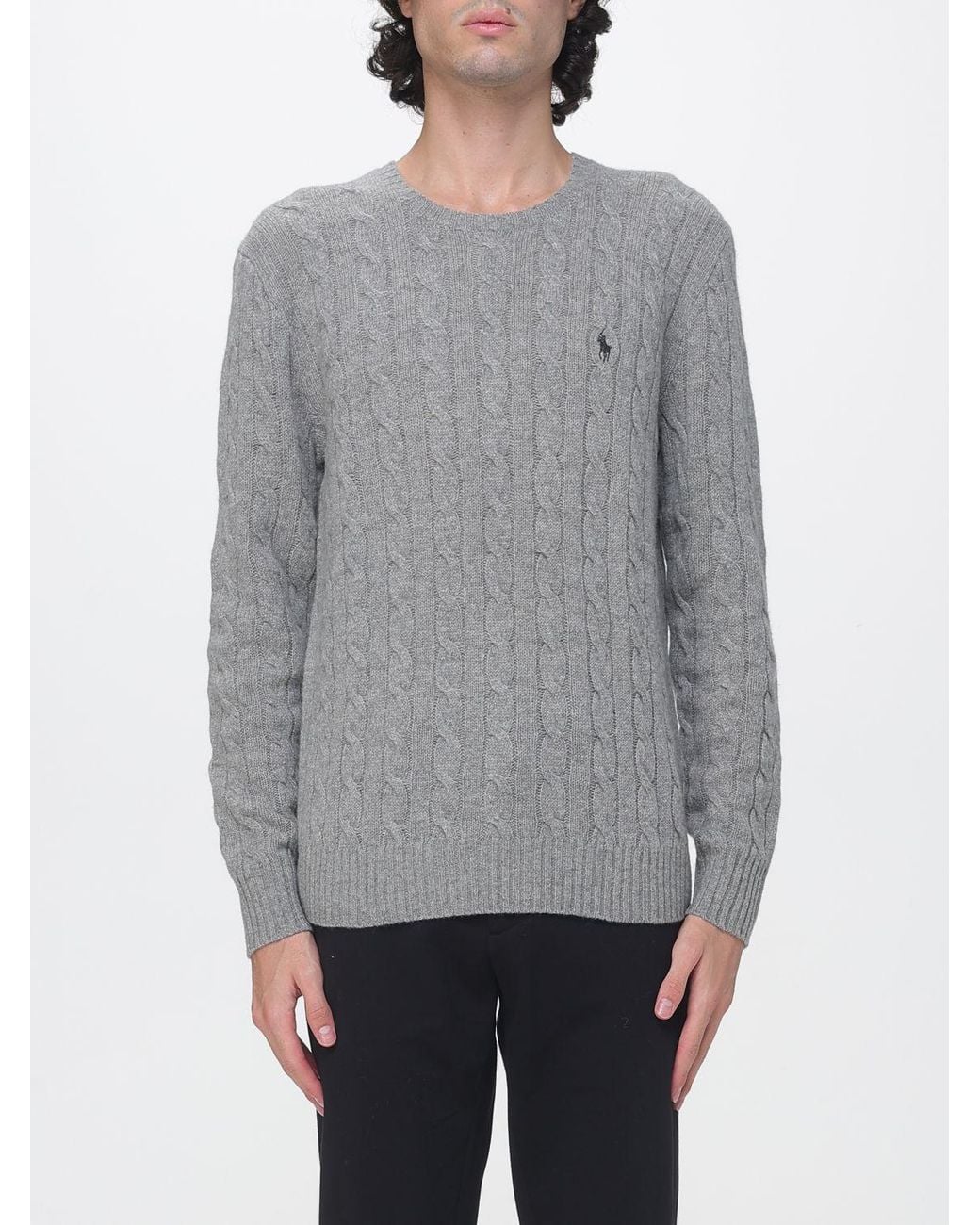 Polo Ralph Lauren Gray Crewneck Jumper for men