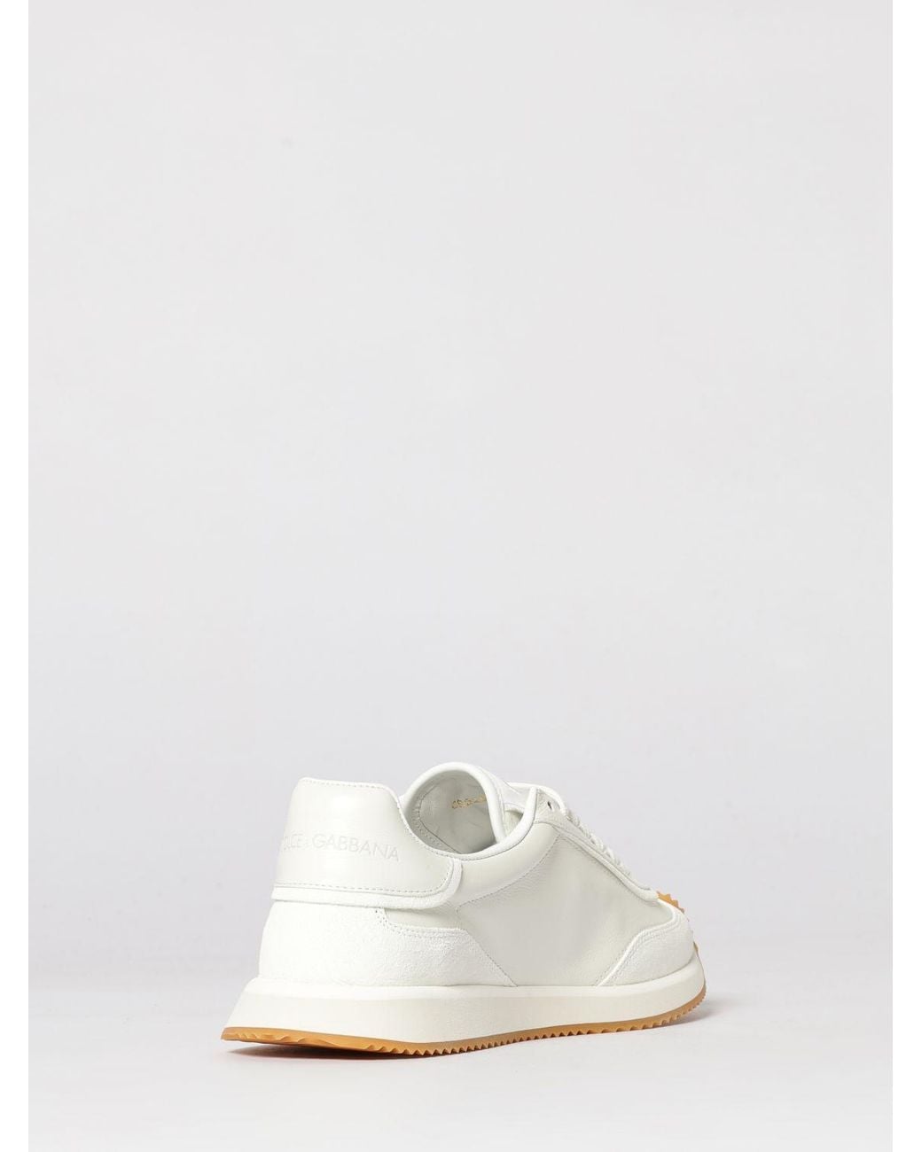 Dolce & Gabbana White Dolce &Amp Gabbana Dg Cushion Leather Sneakers for men