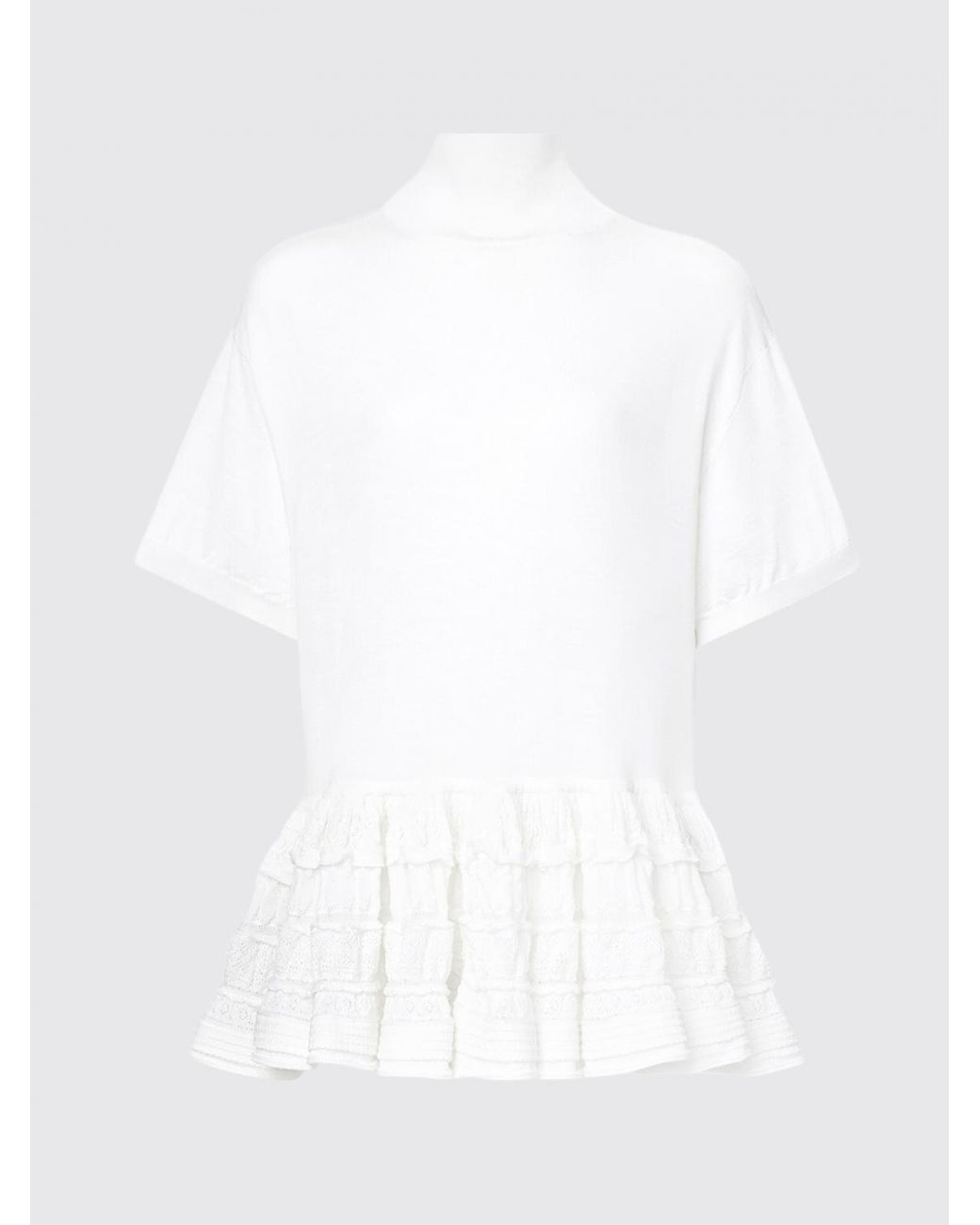 Alaïa White Virgin Wool Top