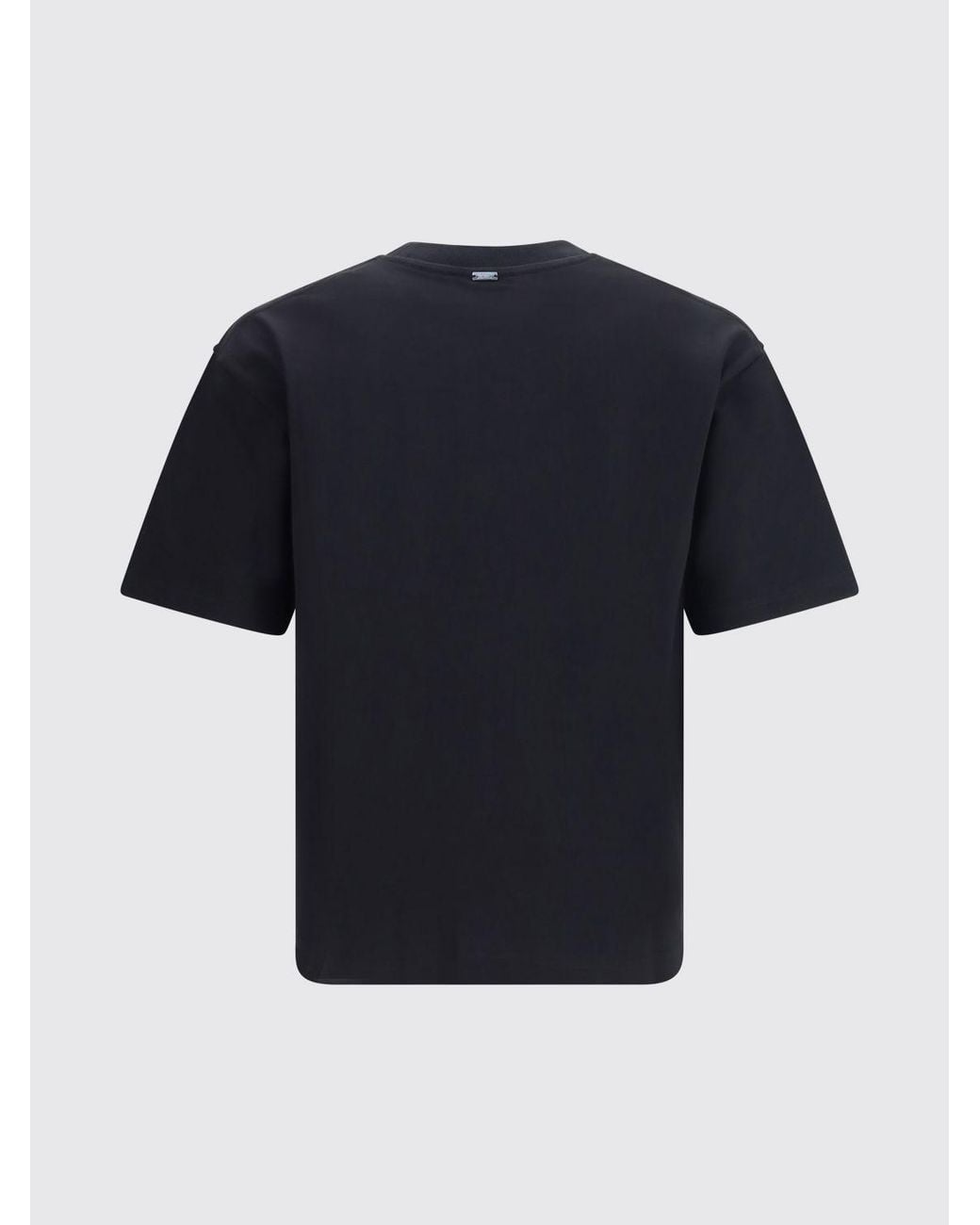 Herno Blue Relaxed Fit Pure Cotton Crewneck T-Shirt for men