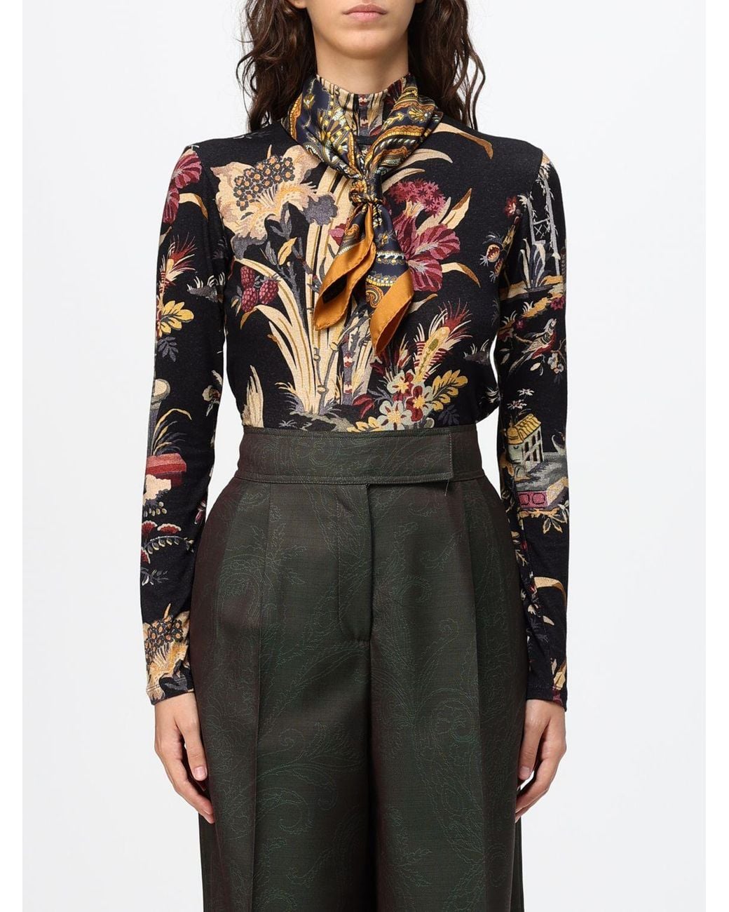 Etro Metallic Neck Scarf