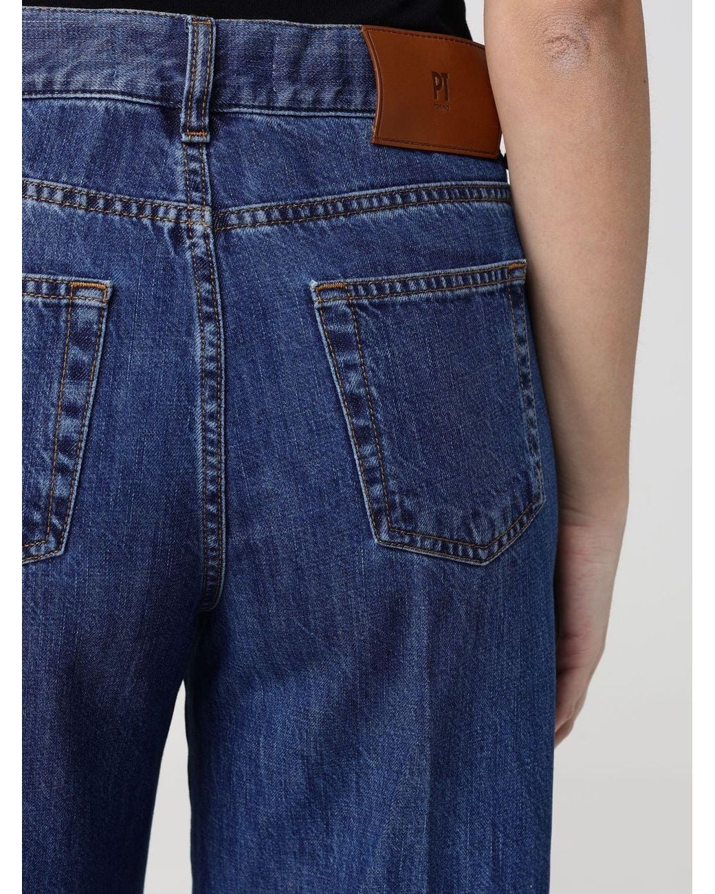 PT Torino Blue Palazzo Jeans