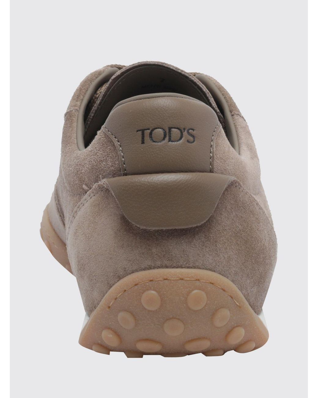 Tod's Brown Logo Suede Sneakers for men