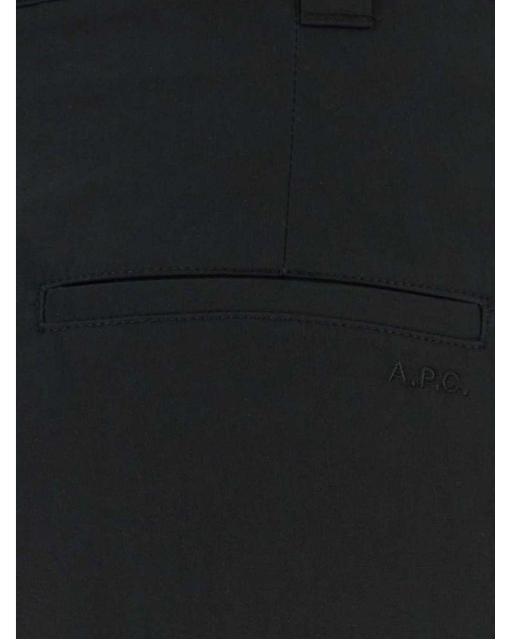 A.P.C. Blue Ricky Wide-Leg Cotton Trousers With Pleats for men
