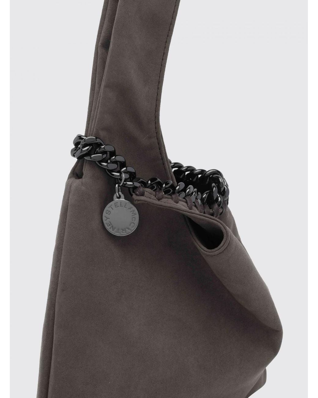 Stella McCartney Black Flared Eco Alter Mat Mini Bag With Double Handle