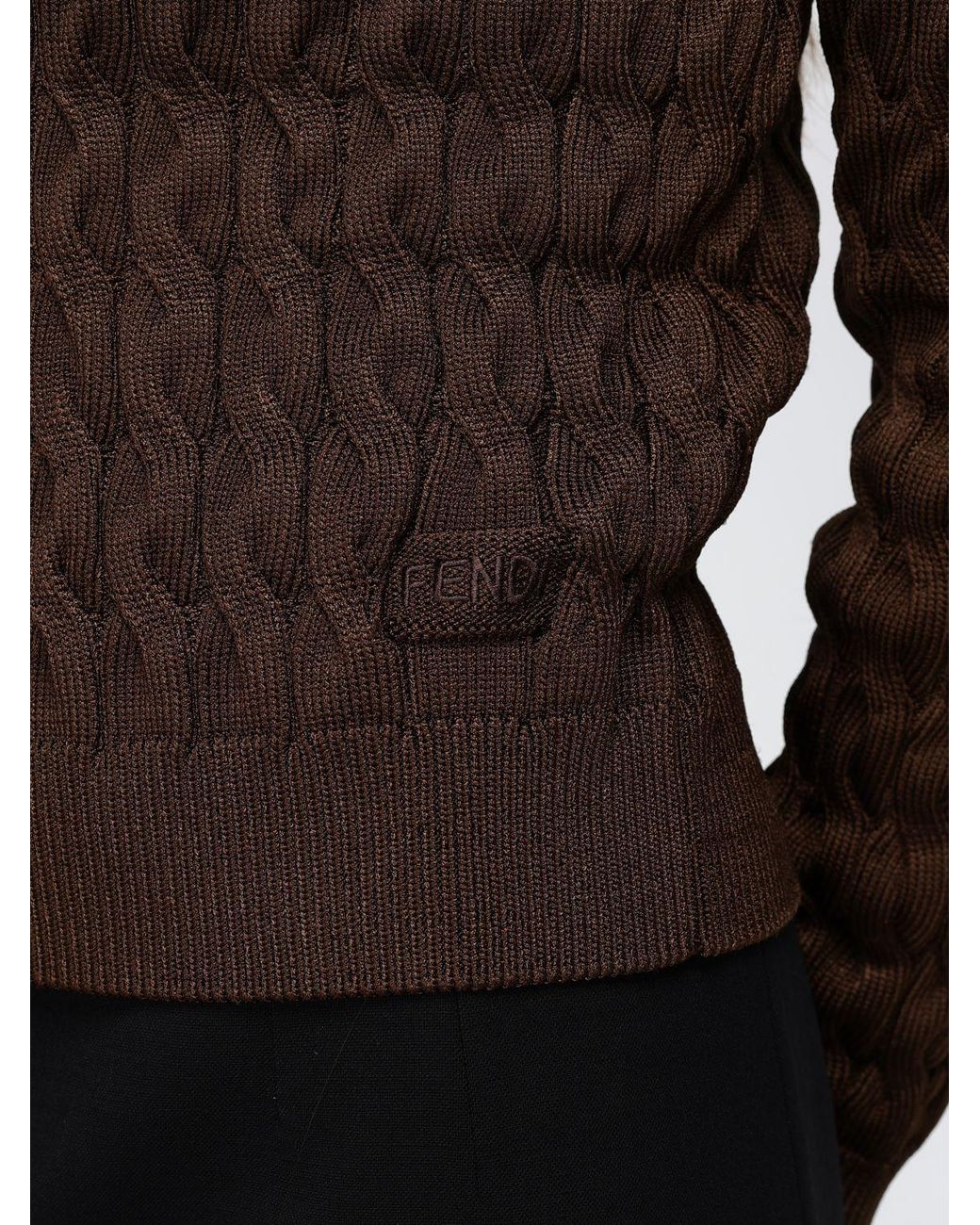 Fendi Brown Pullover Damen