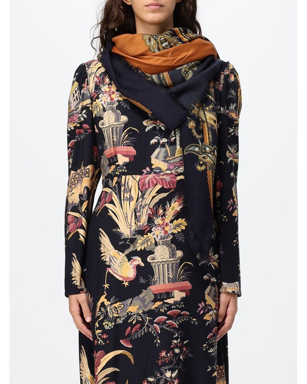 Etro Blue Neck Scarf