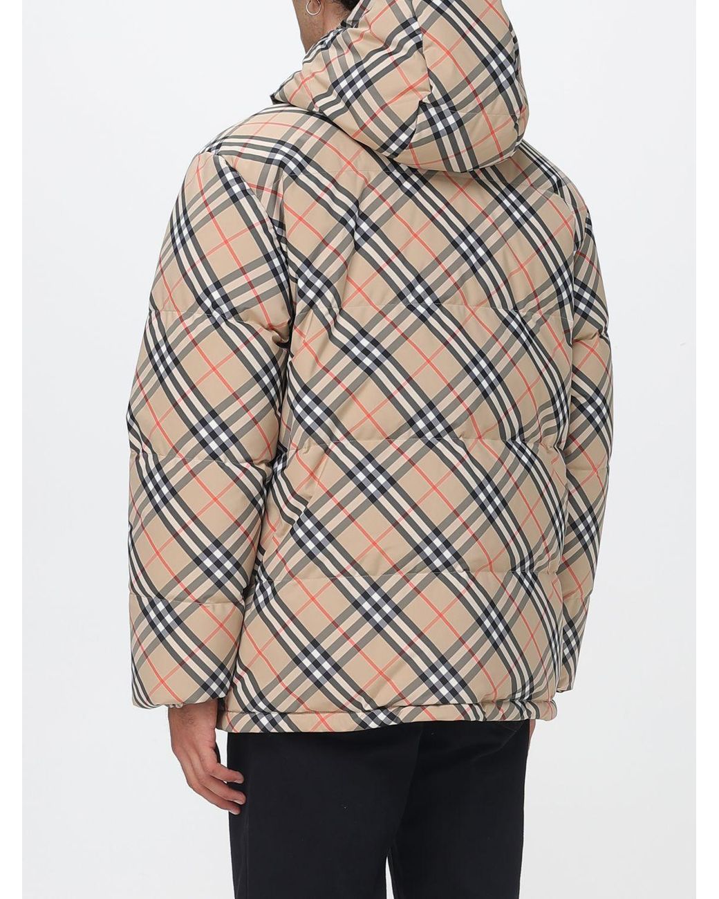 Burberry Brown Reversible Hooded Quilted Puffer Jacket for men