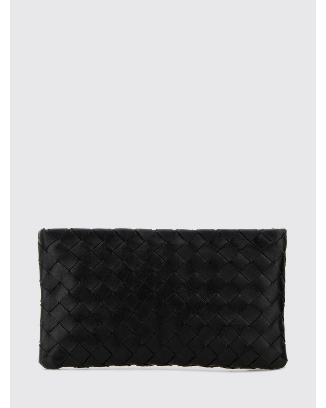 Bottega Veneta Black Intrecciato Leather Pouch