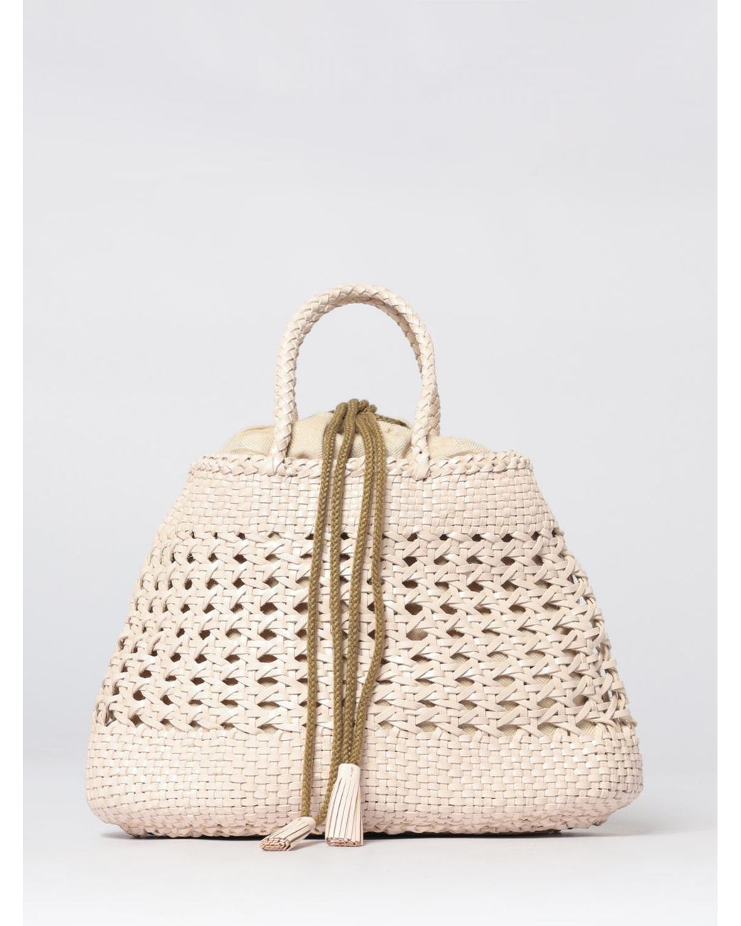 Dragon Diffusion Natural Santa Cano Woven Leather Bag