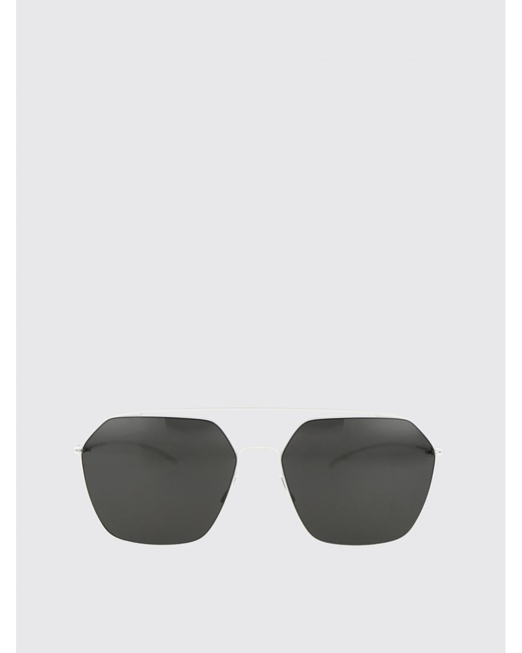 Mykita White Mmesse016 Maison Margiela X Metal Sunglasses for men