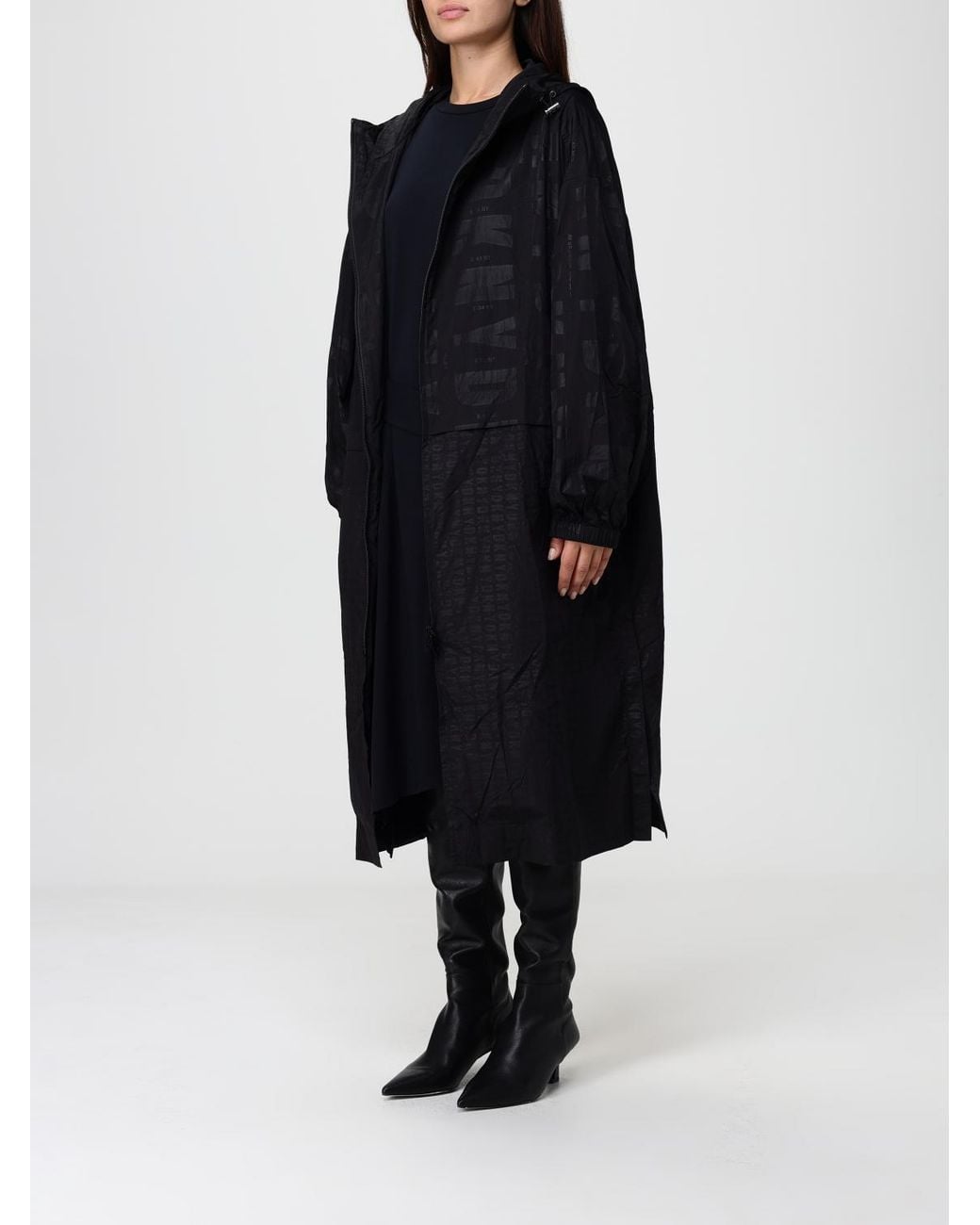 DKNY Blue Trench Coat