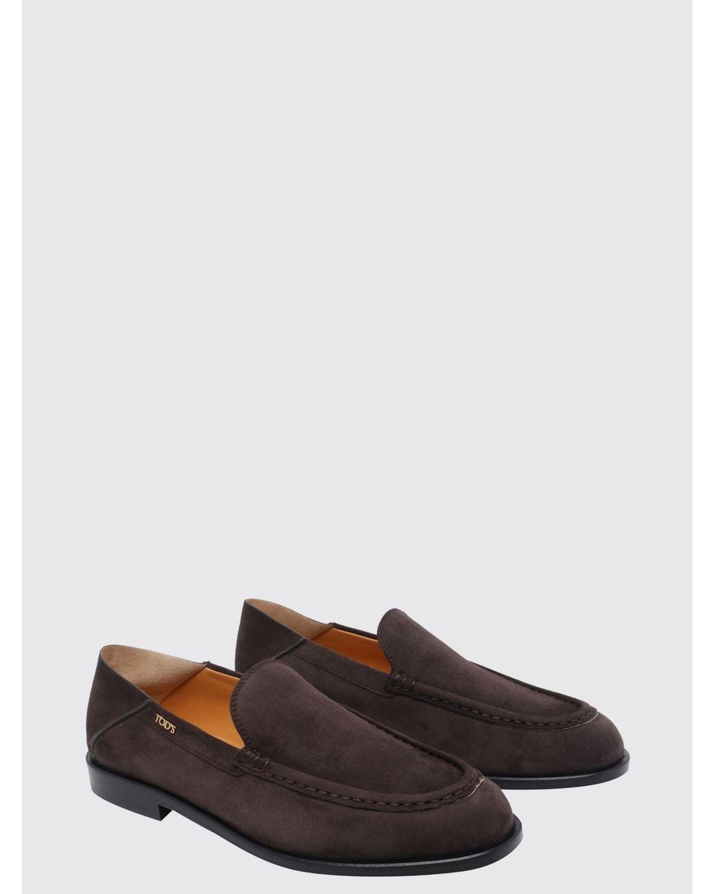 Tod's White Suede Loafers